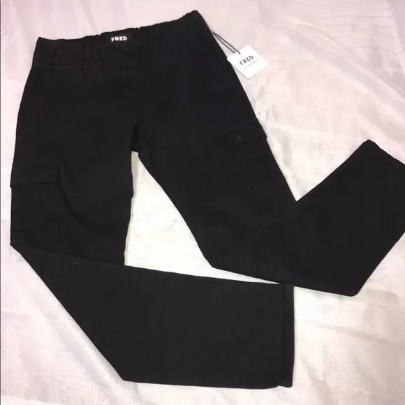 NWT FRED by FRED SEGAL Black Cropped Pants Size 26 - Picture 2 of 8